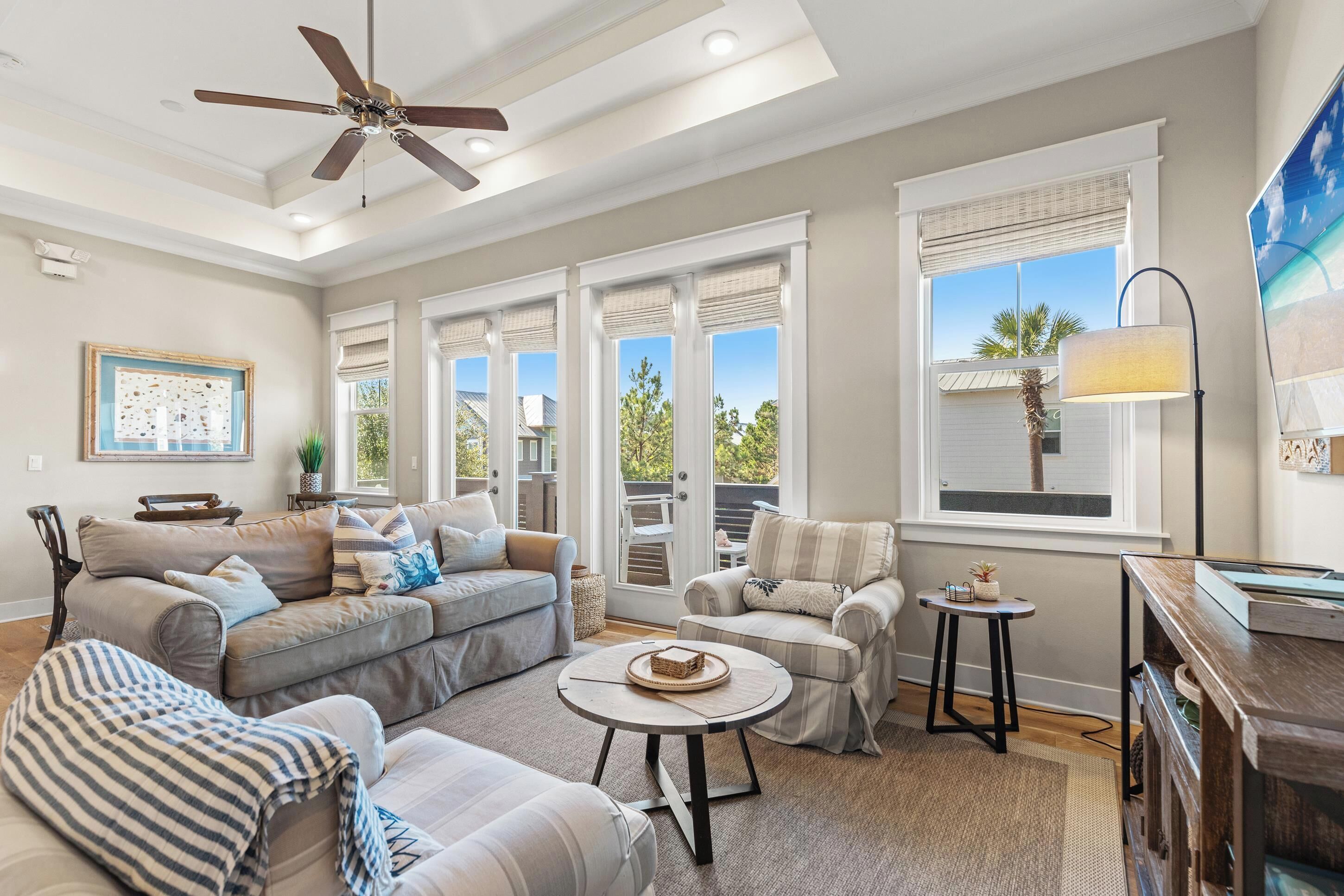 Townhome, 2 Bedrooms (Rayburn House) | Living area | 50-inch Smart TV with digital channels, TV