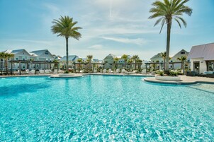 2 outdoor pools, pool umbrellas, sun loungers