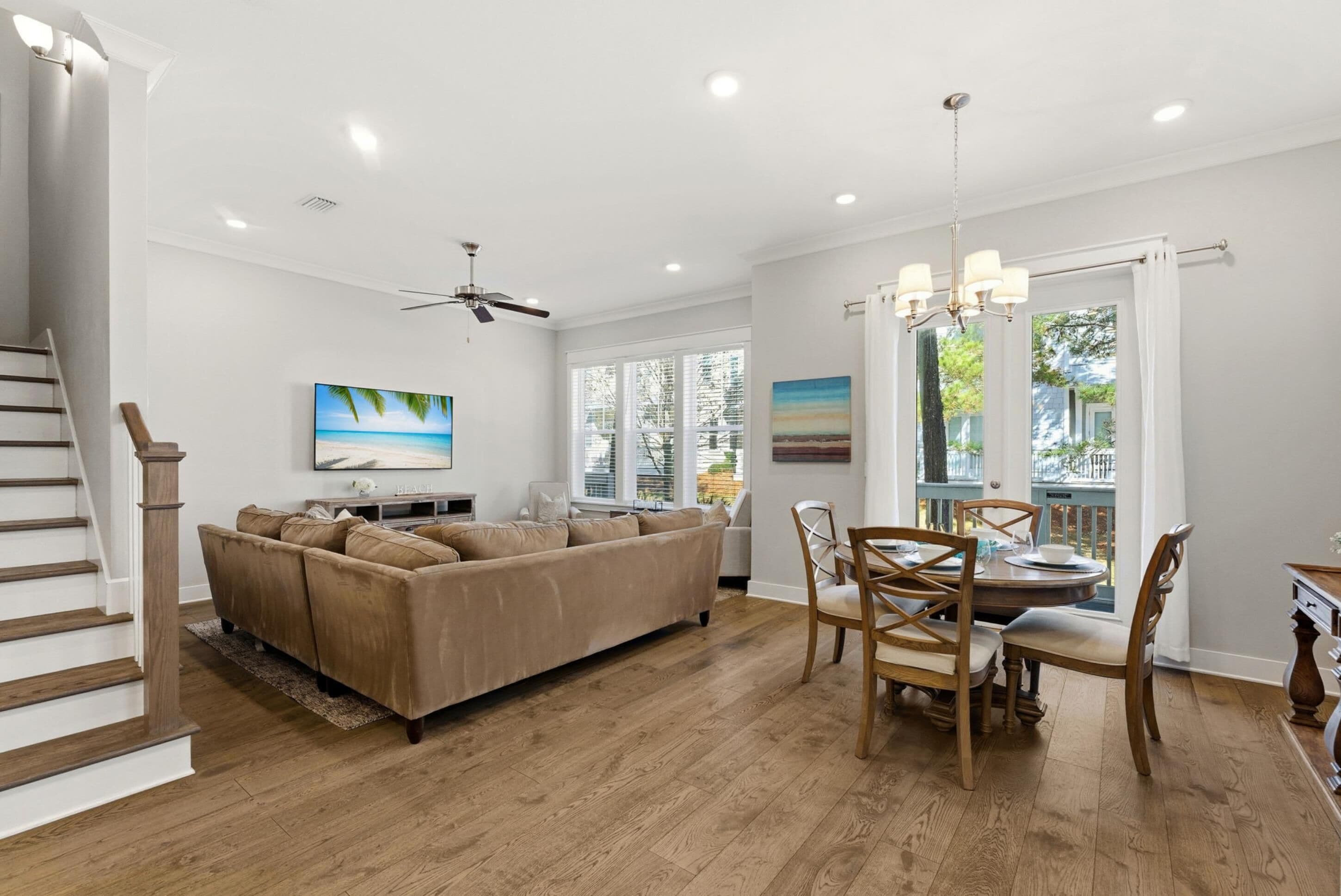 Townhome | Living area | 50-inch Smart TV with digital channels, TV