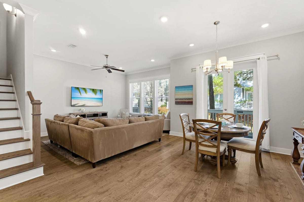 Townhome | Living area | 50-inch Smart TV with digital channels, TV