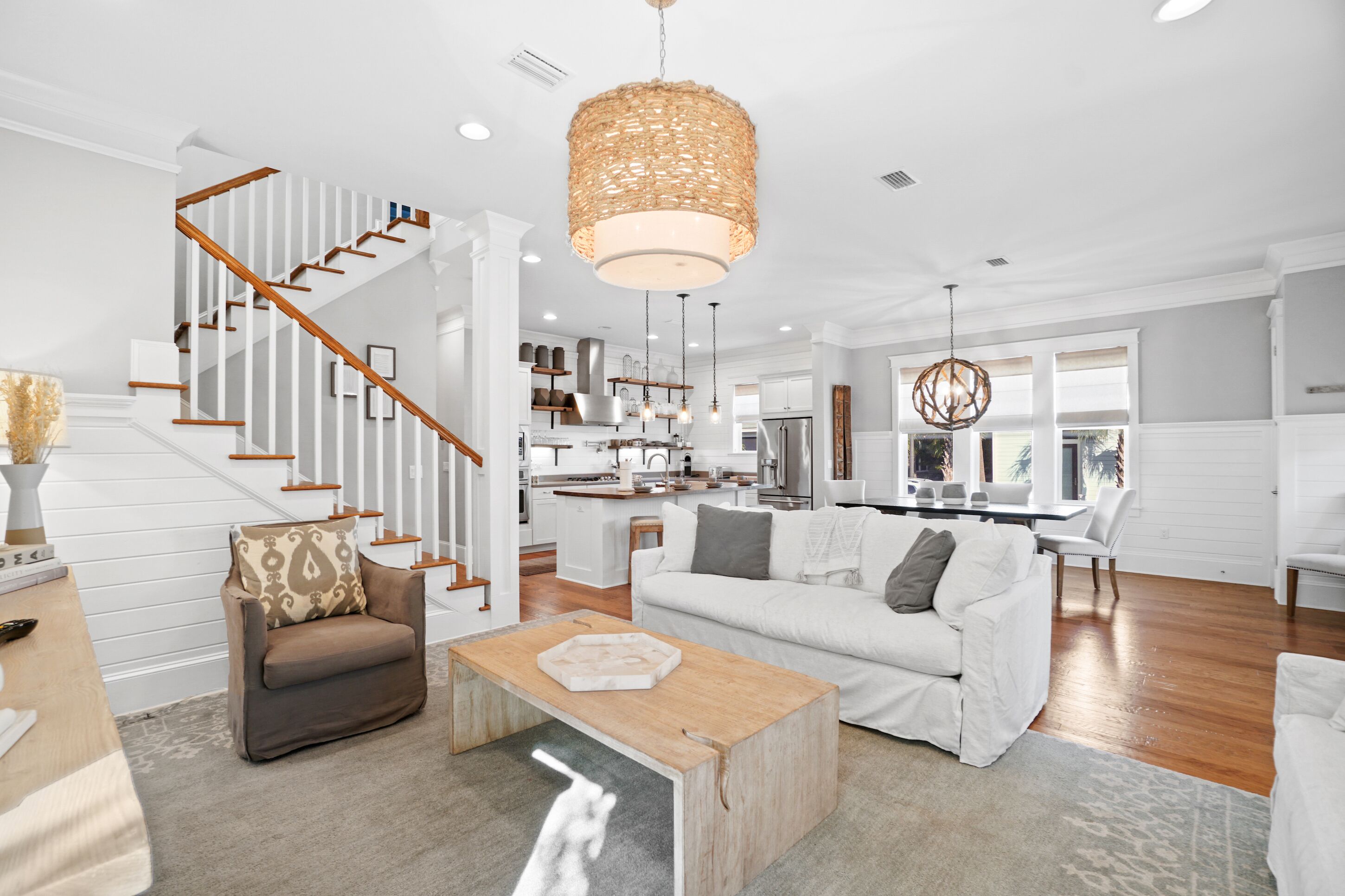 House, 3 Bedrooms (Blue Whale Bungalow) | Living area | 50-inch Smart TV with digital channels, TV