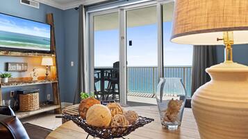 Condo, 2 Bedrooms, Ocean View (1902) | Living area | TV