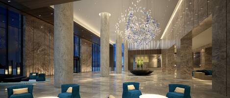 Sala de estar en el lobby