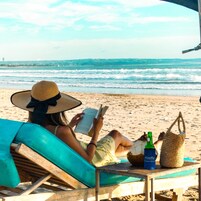 Beach nearby, white sand