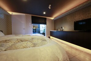 一棟貸し 布団付き | 1 室のベッドルーム、デスク、アイロン / アイロン台、WiFi (無料)