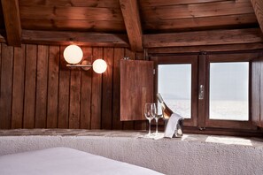 The Windmill Suite | Premium bedding, down comforters, in-room safe, soundproofing - Bellevue On The Beach Suites (Rhodes)