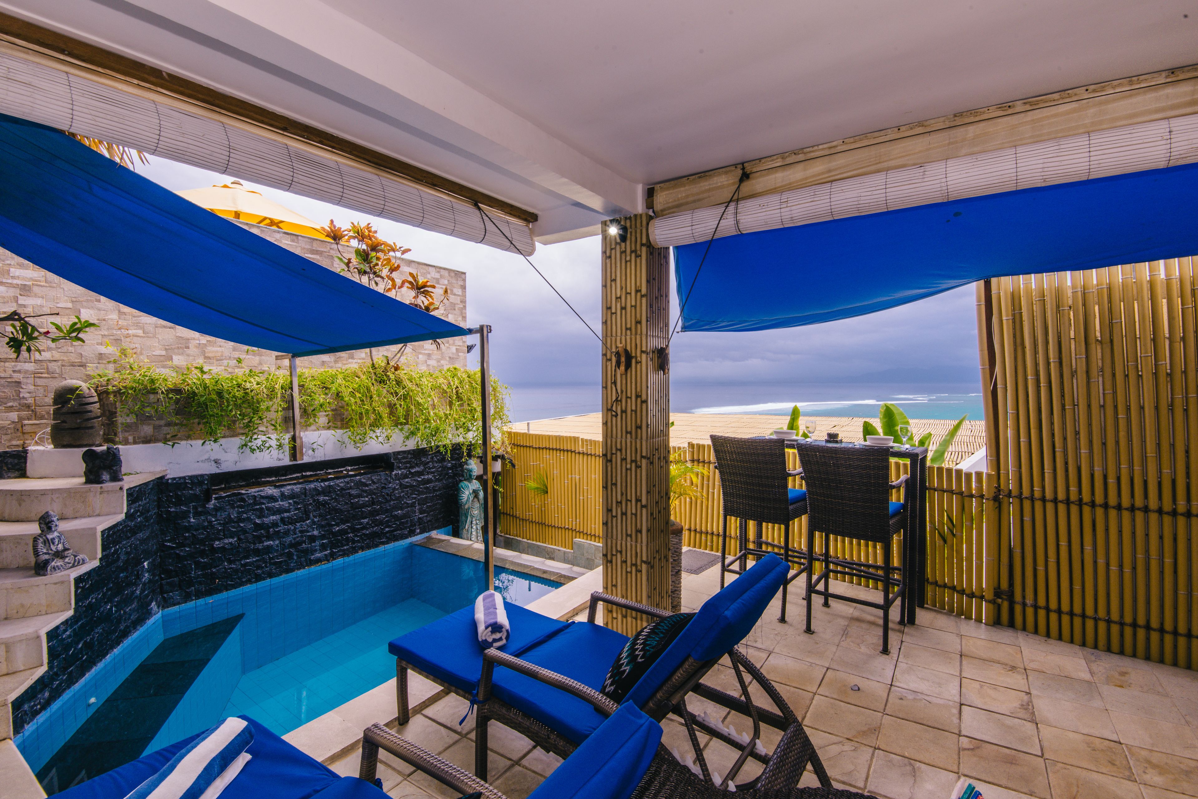 Deluxe Villa, 1 Bedroom, Private Pool, Sea View | Terrace/patio