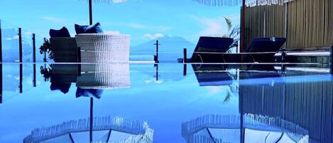 Luxury Villa, 2 Bedrooms, Private Pool, Sea View | Terrace/patio