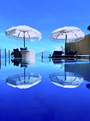 Villa Luxe, 2 chambres, piscine privée, vue mer | Terrasse/Patio