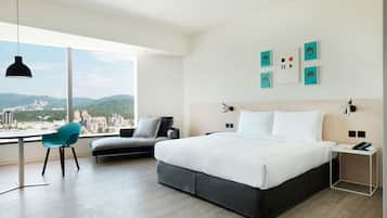 In-room safe, desk, blackout curtains, soundproofing