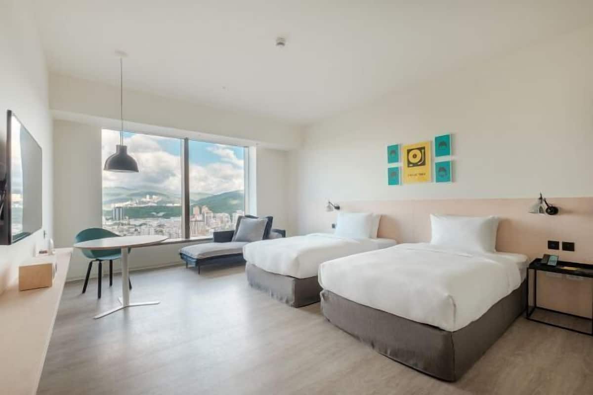 In-room safe, desk, blackout curtains, soundproofing