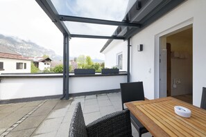 Chambre Standard, 1 chambre, terrasse, vue montagne | Terrasse/Patio