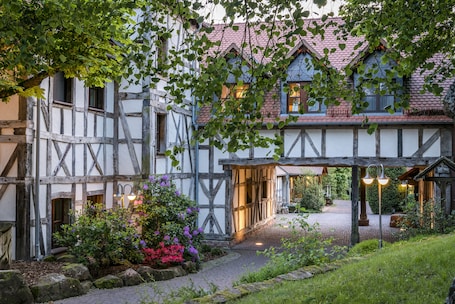 Fachada de la propiedad. Landhotel Heimathenhof