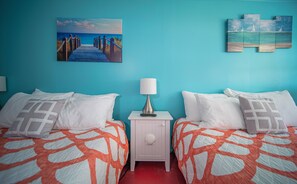 Basic Room, 2 Queen Beds, Ocean View | Premium bedding, pillow-top beds, iron/ironing board, free WiFi - Surfside Inn Chatham (Chatham)