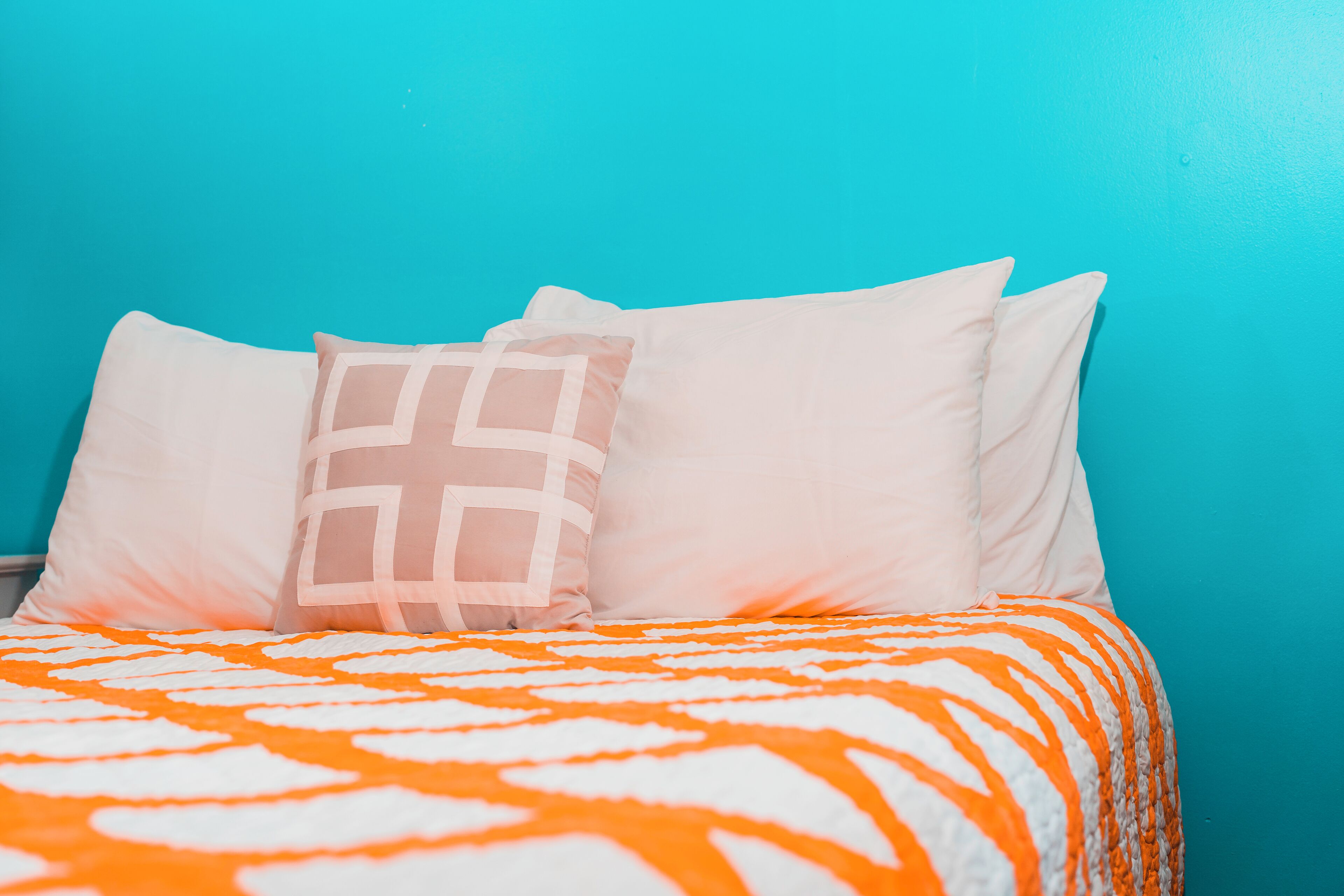 Roupas de cama premium, camas com colchões pillow-top