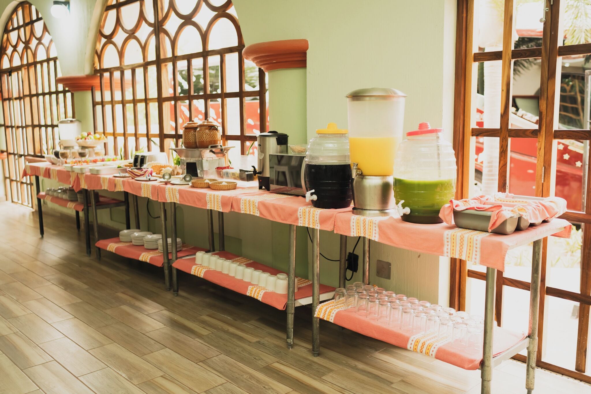 daily buffet breakfast (mxn 170 per person)