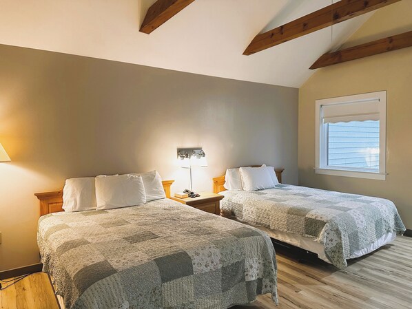 Deluxe Cottage, 2 Queen Beds | Iron/ironing board, free WiFi, bed sheets