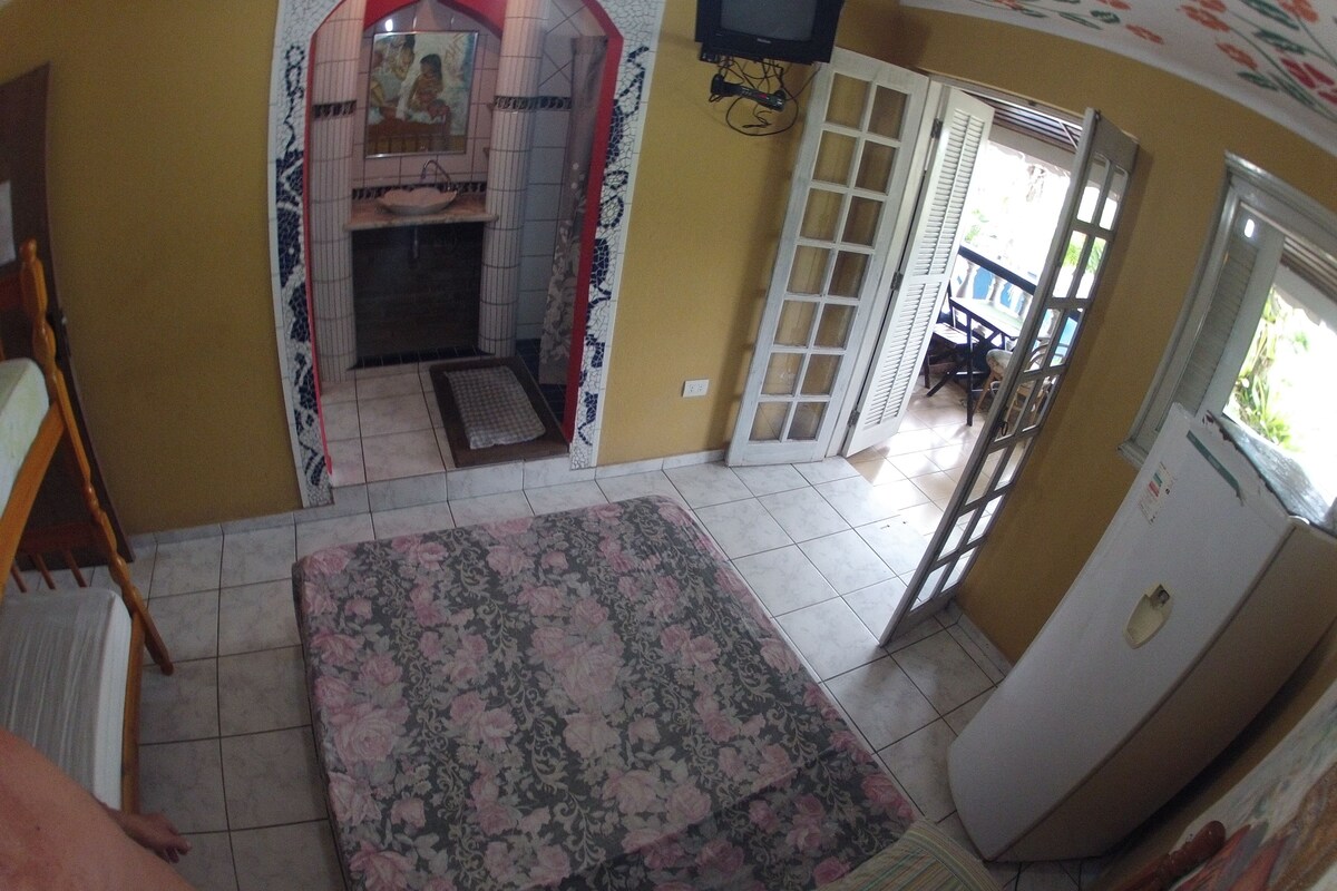 Chambre Quadruple, balcon, vue océan
