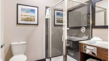 Room | Bathroom | Shower, hair dryer, towels