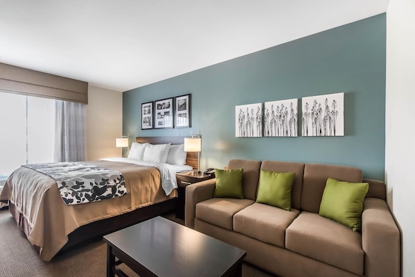Premium bedding, desk, iron/ironing board, free WiFi - Sleep Inn & Suites O'Fallon MO - Technology Drive (O'Fallon)