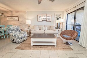 Condo, 2 Bedrooms, Resort View (Z3) | Living area | Flat-screen TV