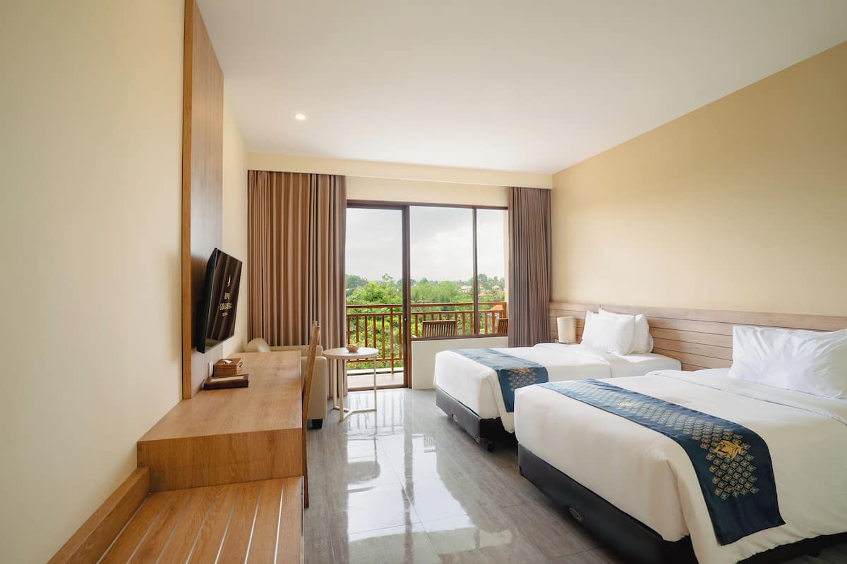 Deluxe Facing Mount Agung | 1 camera, biancheria da letto di alta qualità, minibar