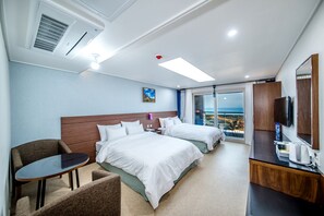 Quadruple Room, Terrace | Blackout curtains, free WiFi, bed sheets - The Stay Century Hotel (Jeju City)