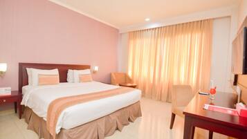 Minibar, in-room safe, desk, blackout curtains