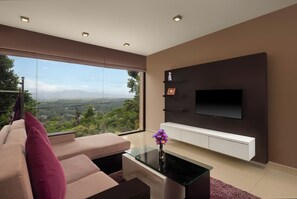 Chambre Deluxe, 1 grand lit, vue montagne | Vue sur les montagnes