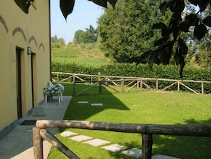 Family Apartment, 1 Bedroom, Accessible, Garden View | Terrace/patio