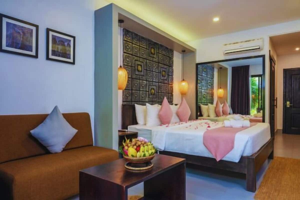 1 chambre, minibar, coffre-fort, décor unique