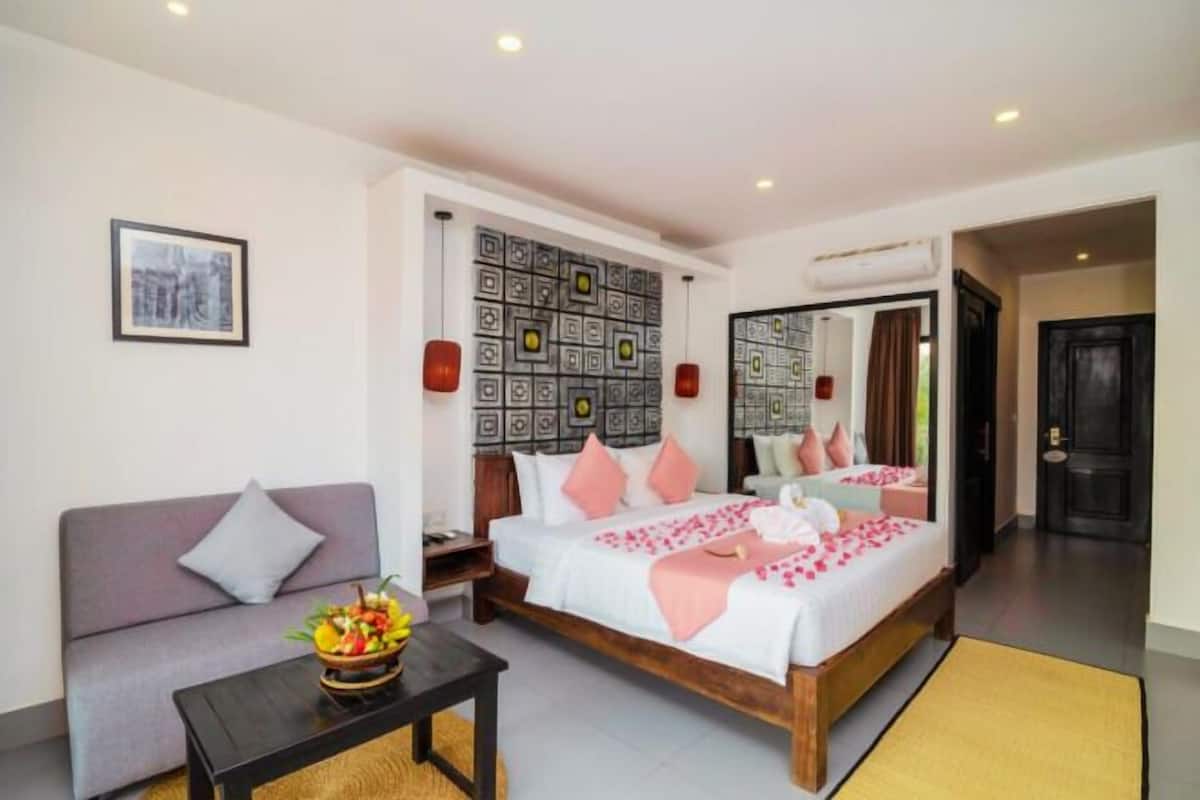 1 chambre, minibar, coffre-fort, décor unique