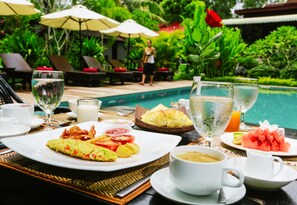 2 outdoor pools, open 9:00 AM to 10:00 PM, pool umbrellas, sun loungers - Ladear Privilege Rooms (Siem Reap)