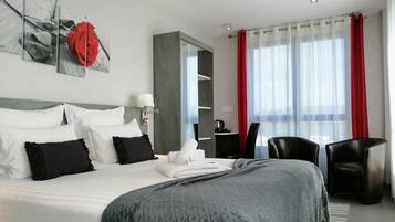 Superior Double Room | Premium bedding, desk, soundproofing, iron/ironing board