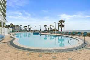 2 outdoor pools, a heated pool, pool umbrellas, pool loungers - Boardwalk Beach Resort by Panhandle Getaways (Panama City Beach)