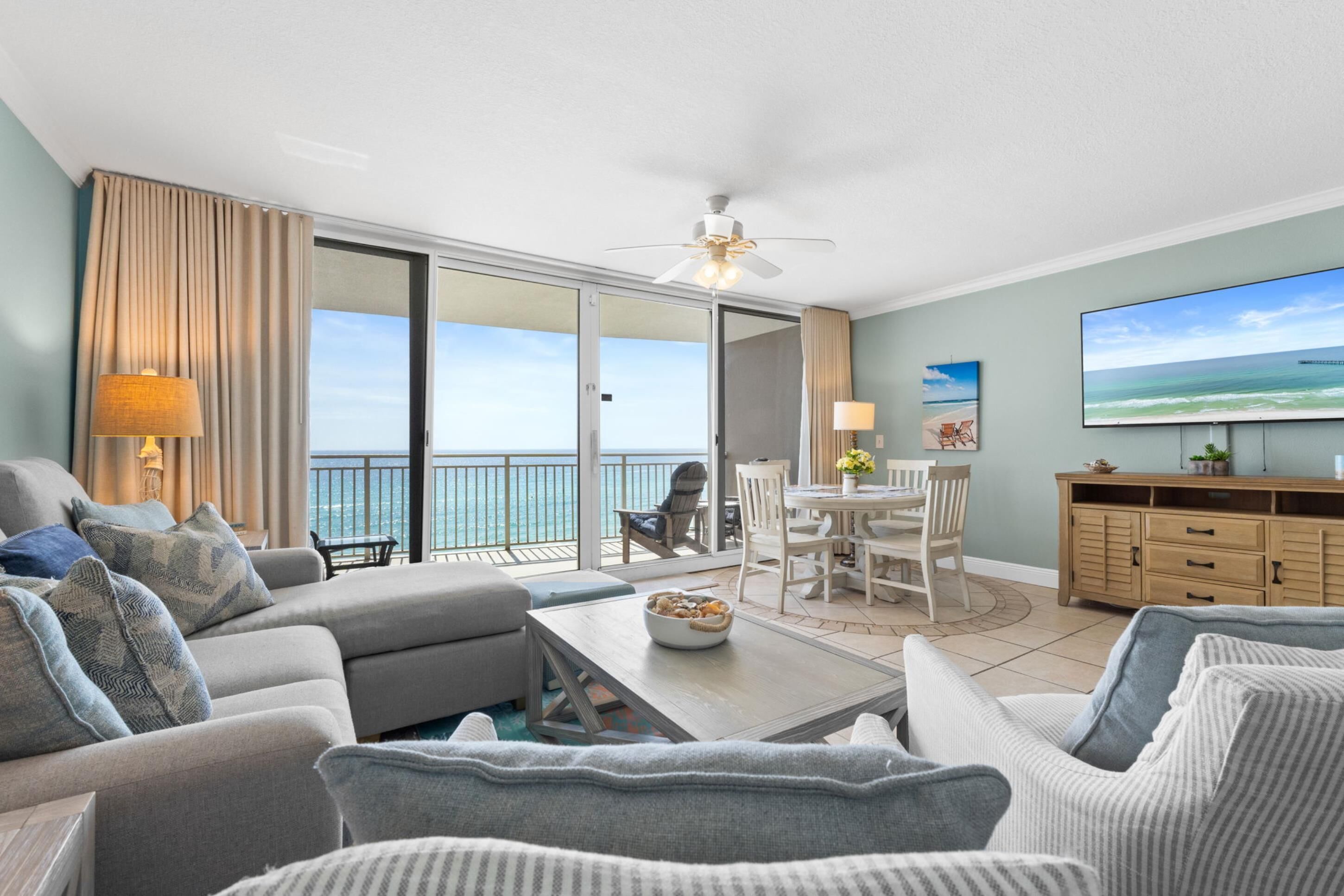 Condo, 1 Bedroom, Sea View (634) | Living area | TV