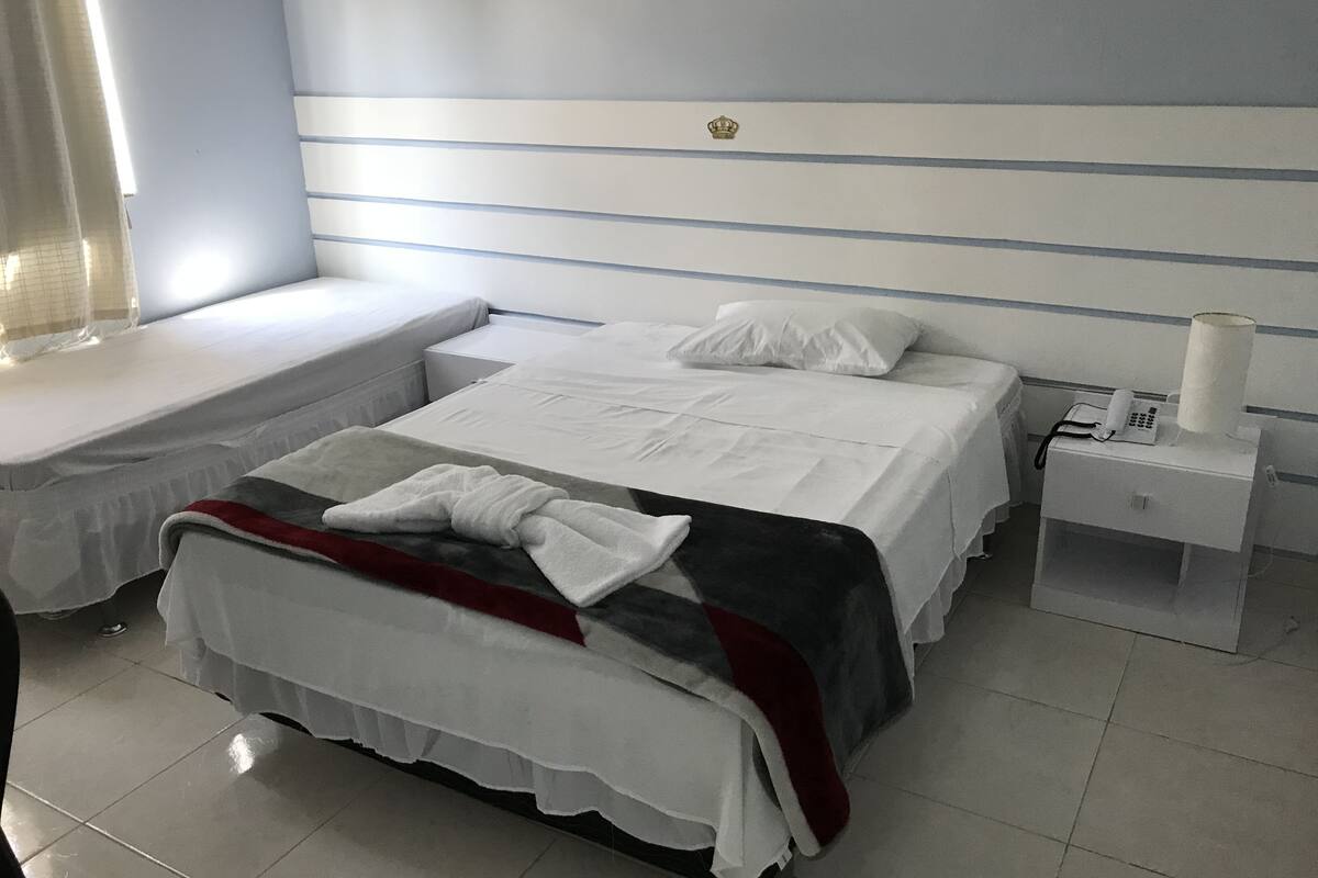 Habitación doble estándar | Minibar, escritorio, cortinas blackout y camas extra