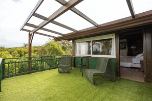 Deluxe Double Room, 1 Bedroom, Beach View | Terrace/patio - Grajagan Surf Resort (Paranaguá)