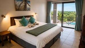 Double Room (Downstairs ) | Premium bedding, down comforters, in-room safe, blackout drapes - Lombok Lodge (Port Shepstone)