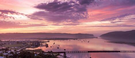 Vue depuis lâhĂ©bergement