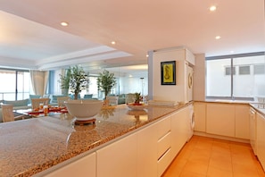 Apartment, Ocean View | Private kitchen | Fridge, microwave, oven, stovetop - Clifton Athena (Cape Town)