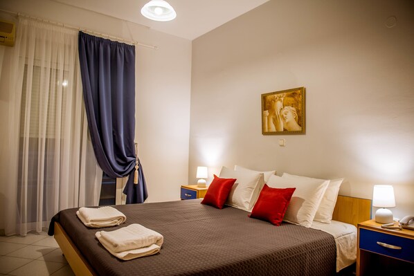 Deluxe Apartment, 1 Bedroom, Garden Area | 1 bedroom, minibar, in-room safe, soundproofing - Pantheon Deluxe Apartments (Rhodes)
