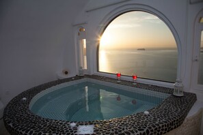 Villa, eigener Pool, Meerblick | Ausblick vom Zimmer