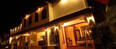 Front of property - evening/night