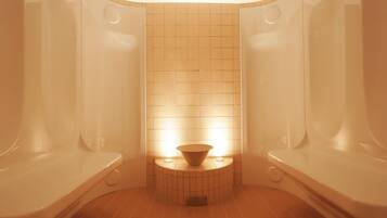 Sauna, hot tub, steam room, hot stone massages, prenatal massages