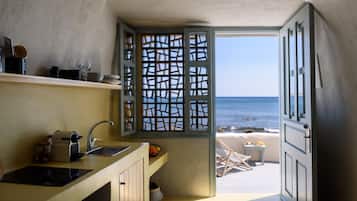 Cueva de las estrellas, Seafront | Eigene Kochnische | Kühlschrank, Ofen, Herdplatte, Espressomaschine