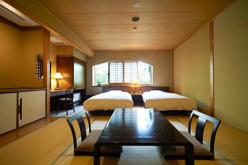 Minibar, desk, laptop workspace, blackout curtains