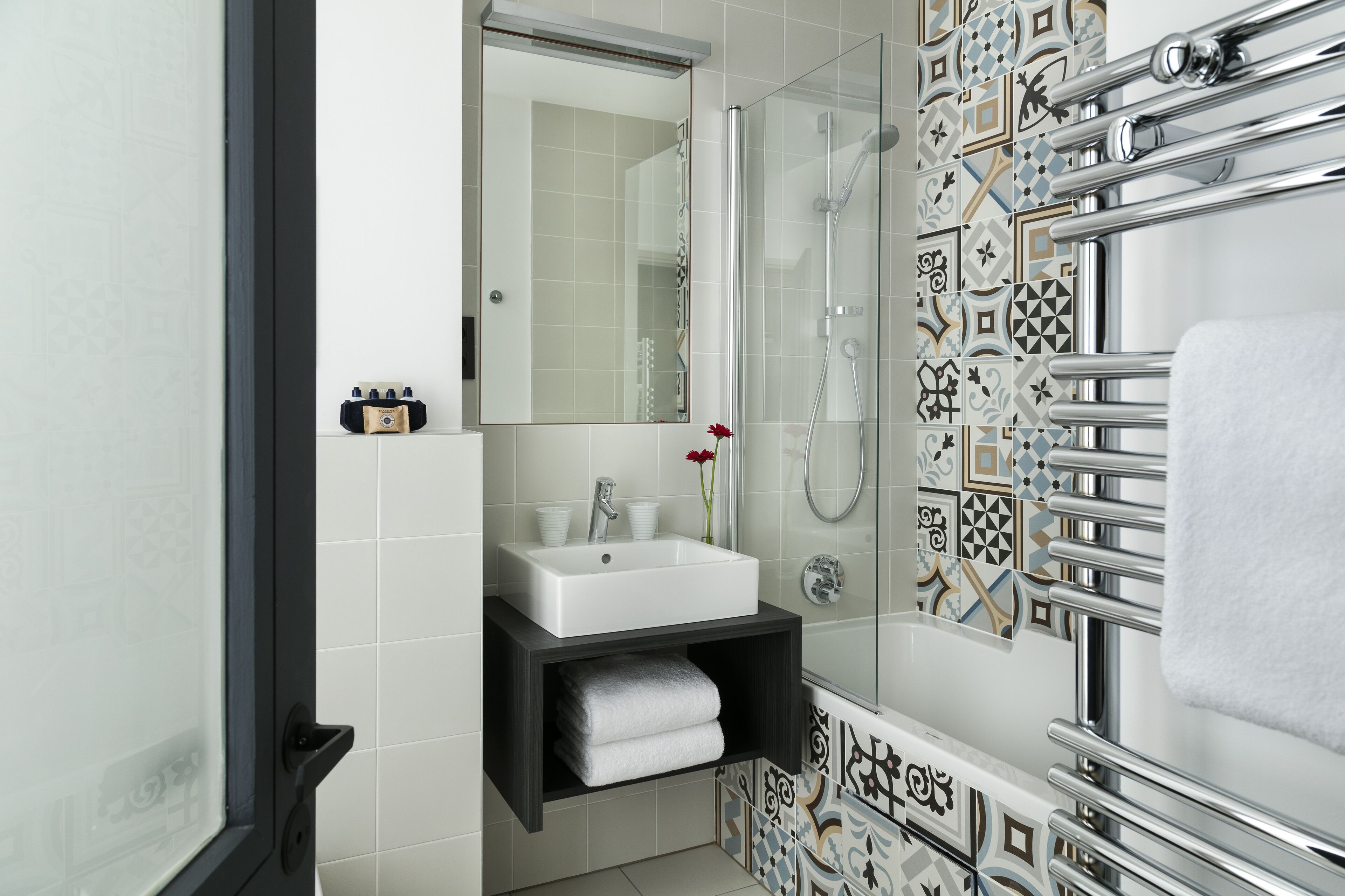 free toiletries, hair dryer, bathrobes, slippers