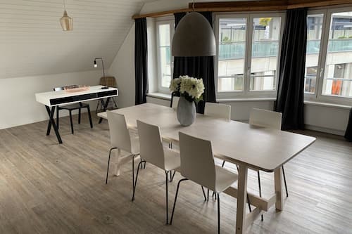 Apartment, 3 Bedrooms, River View | In-room dining