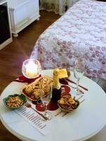 Free minibar, in-room safe, desk, blackout drapes